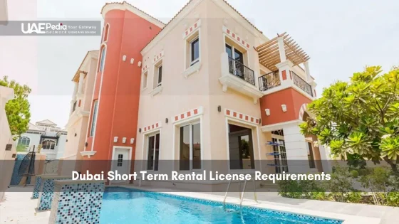 Modern Dubai villa with swimming pool for short term rental