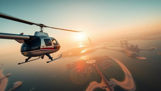 dubai helicopter skydiving combo experience
