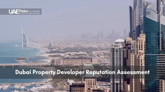 Aerial image showing Dubai’s waterfront, iconic skyscrapers, and the Burj Al Arab hotel.