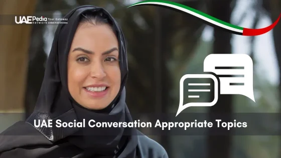 Emirati woman symbolizing appropriate conversation topics in UAE society.